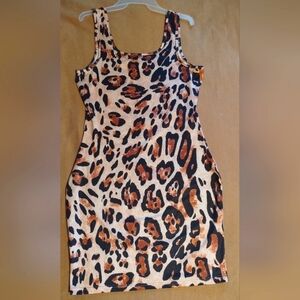 Animal Print Tank Dress